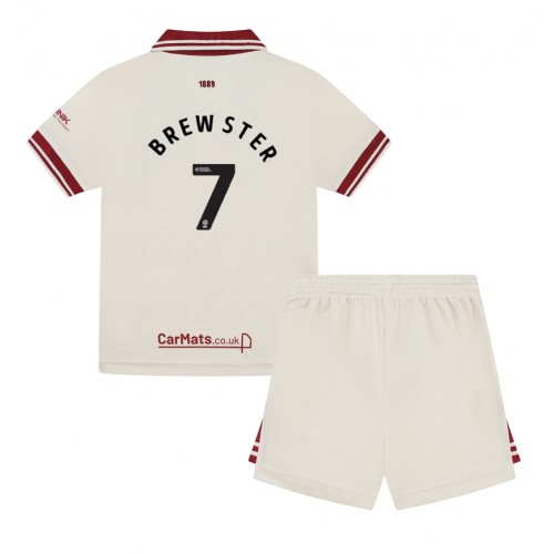 Dětský fotbalový dres Sheffield United Rhian Brewster #7 2024-25 Třetí Krátký Rukáv (+ trenýrky)